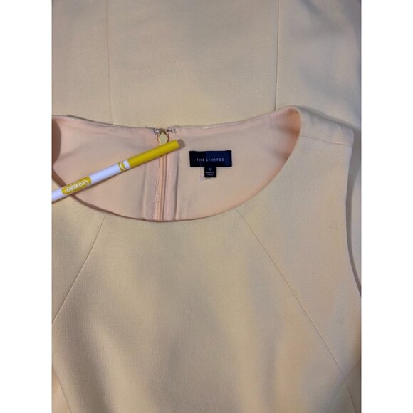 The Limited Dress 16 Large Lemon Yellow Career Church Washable Sleeveless - Picture 6 of 7